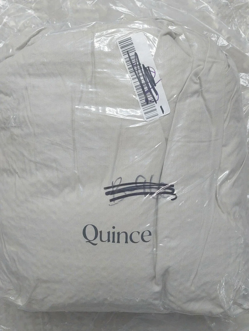 Quince 100% Organic Cotton Waffle Light Gray Duvet Cover! King/ Cal King  (741)